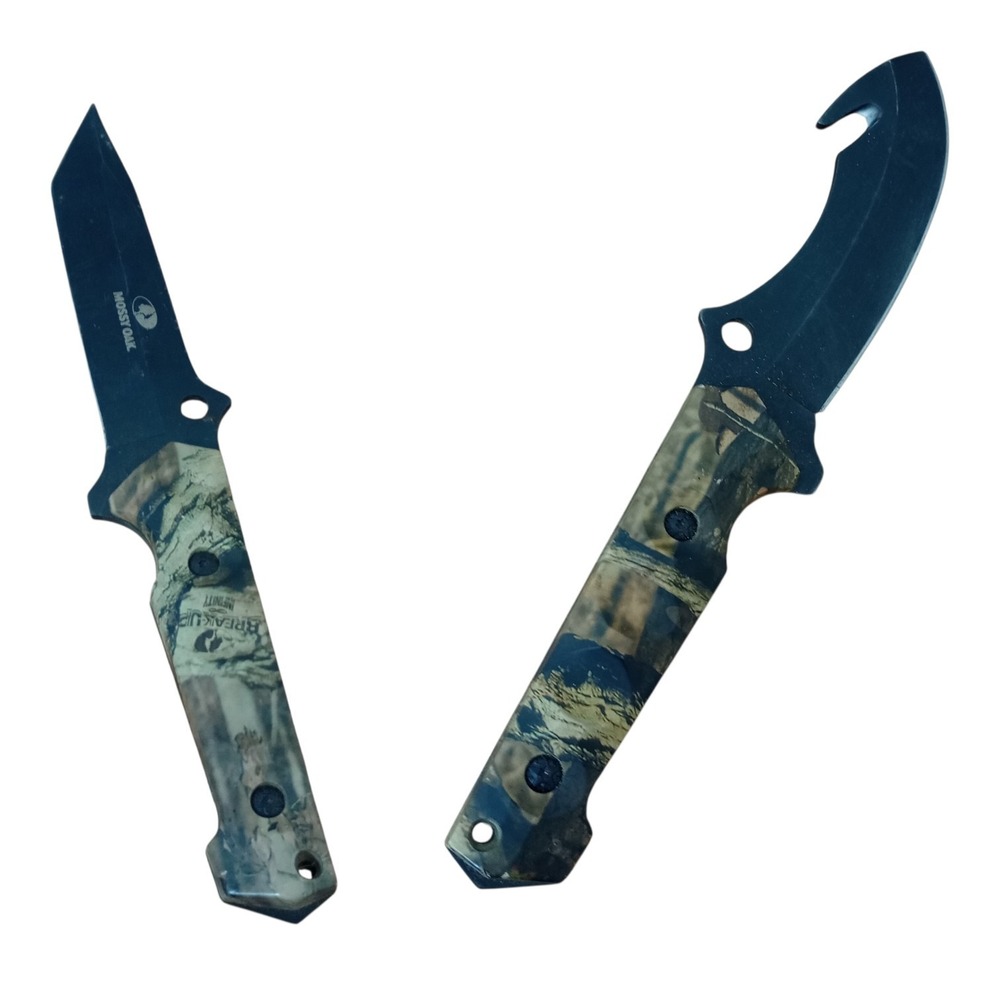 Mossy Oak Camo Camoflauge Knife Set Fixed Blade Gut Hook Hunting Fishing‎